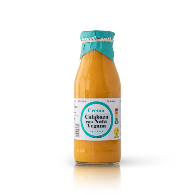 crema eco de calabaza y nata vegana 500ml